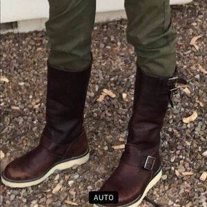 Red wing women’s engineer boot tall